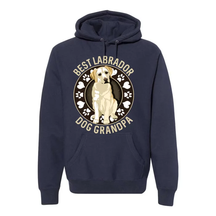 Best Labrador Grandpa Ever Premium Hoodie