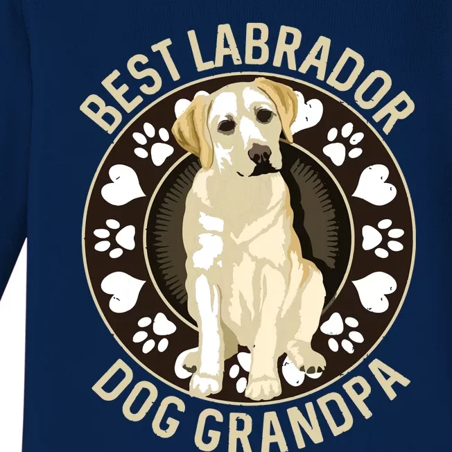 Best Labrador Grandpa Ever Baby Long Sleeve Bodysuit