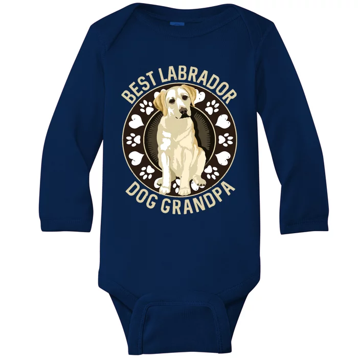 Best Labrador Grandpa Ever Baby Long Sleeve Bodysuit