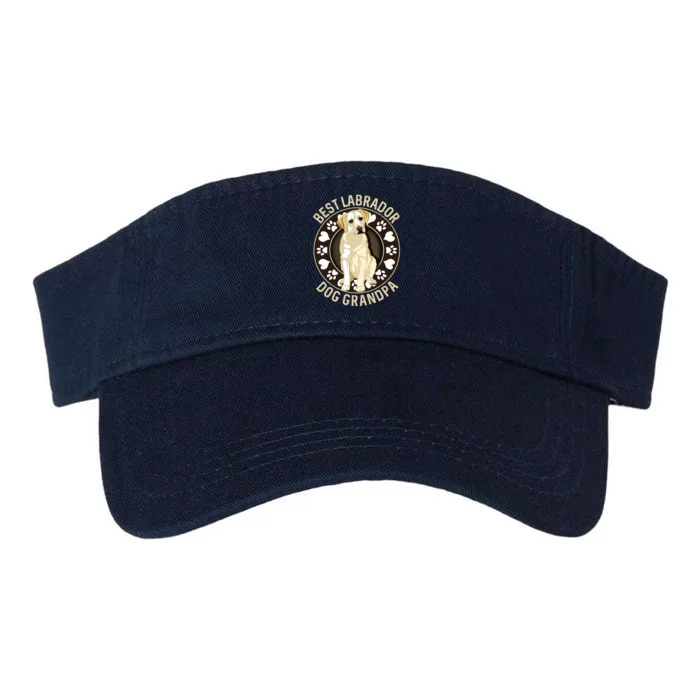 Best Labrador Grandpa Ever Valucap Bio-Washed Visor