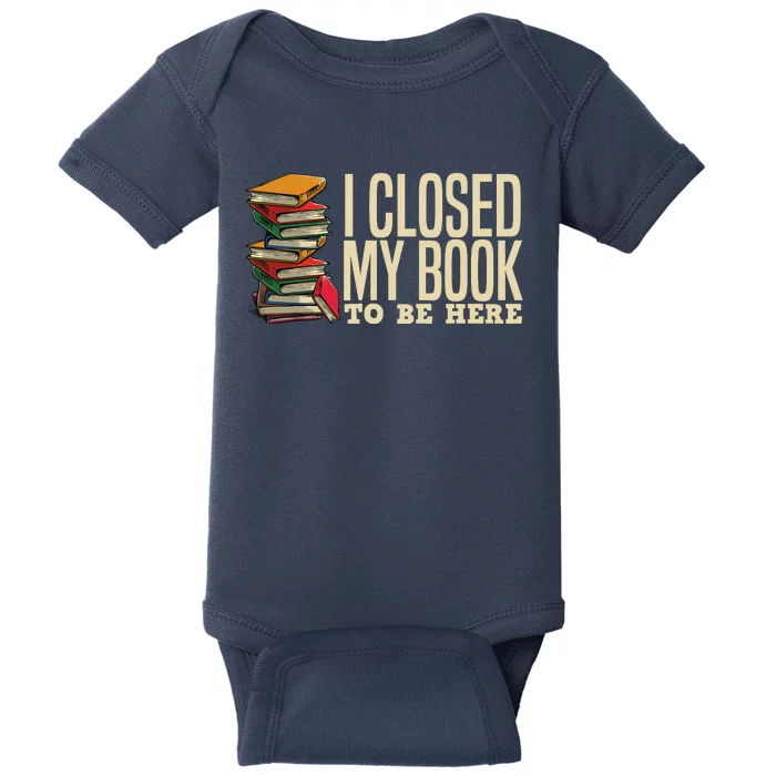 Book Lover Gift For Reader Funny Cool Librarian Baby Bodysuit