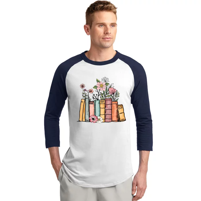 Book Lover Gift Reading Baseball Sleeve Shirt