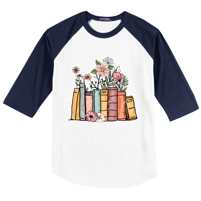 Book Lover Gift Reading Baseball Sleeve Shirt