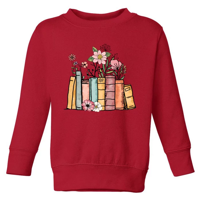 Book Lover Gift Reading Toddler Sweatshirt