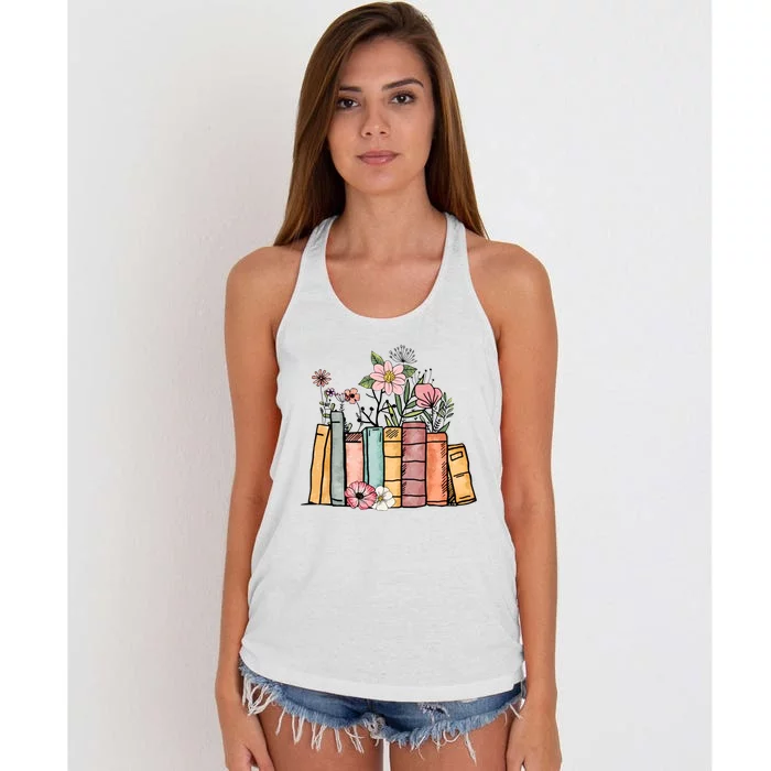 Book Lover Gift Reading Women's Knotted Racerback Tank