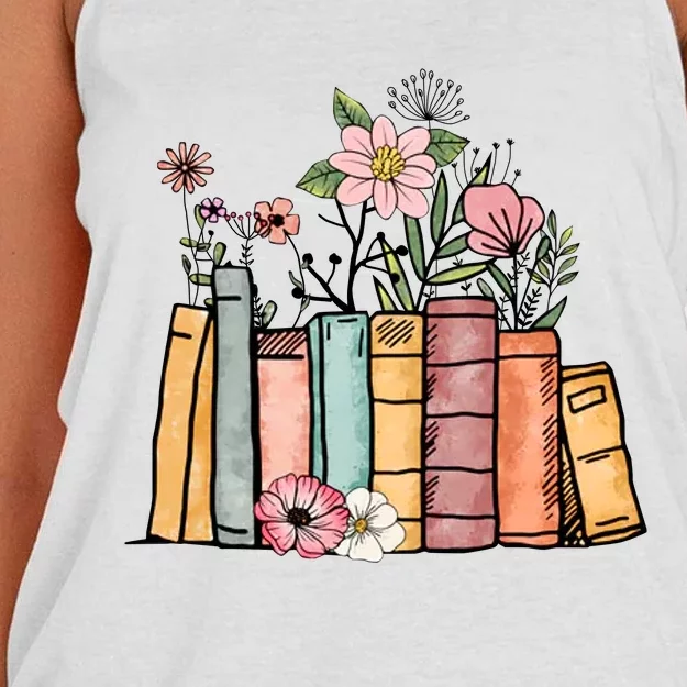 Book Lover Gift Reading Women's Knotted Racerback Tank