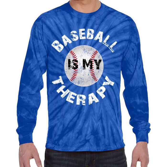 Baseball Lovers Gift Tie-Dye Long Sleeve Shirt