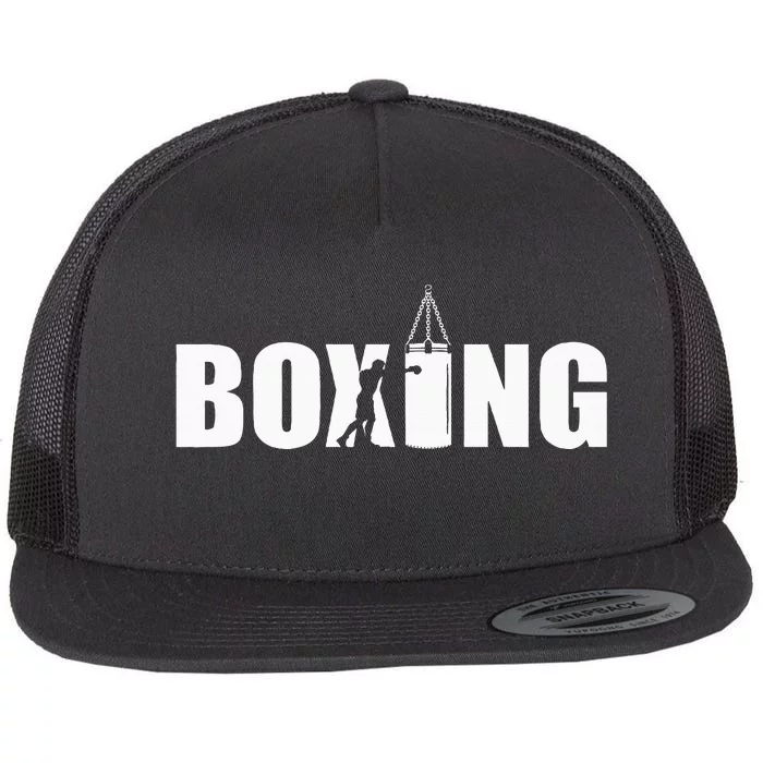 Boxing Lover Gym Boxer Kickboxing Kickboxer Enthusiast Flat Bill Trucker Hat