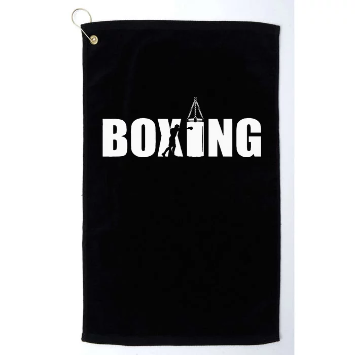 Boxing Lover Gym Boxer Kickboxing Kickboxer Enthusiast Platinum Collection Golf Towel