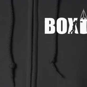 Boxing Lover Gym Boxer Kickboxing Kickboxer Enthusiast Full Zip Hoodie