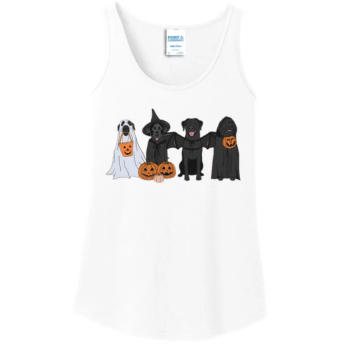 Black Labrador Halloween Ladies Essential Tank