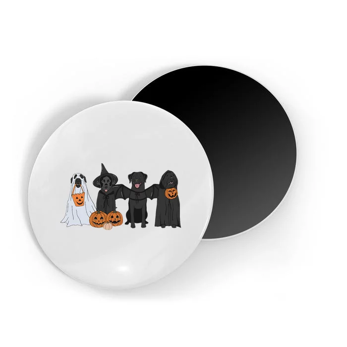 Black Labrador Halloween Magnet