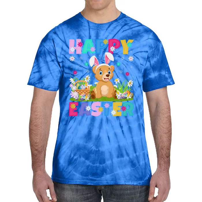 Bear Lover Happy Easter Bunny Bear Easter Sunday Gift Tie-Dye T-Shirt