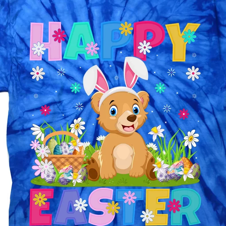 Bear Lover Happy Easter Bunny Bear Easter Sunday Gift Tie-Dye T-Shirt