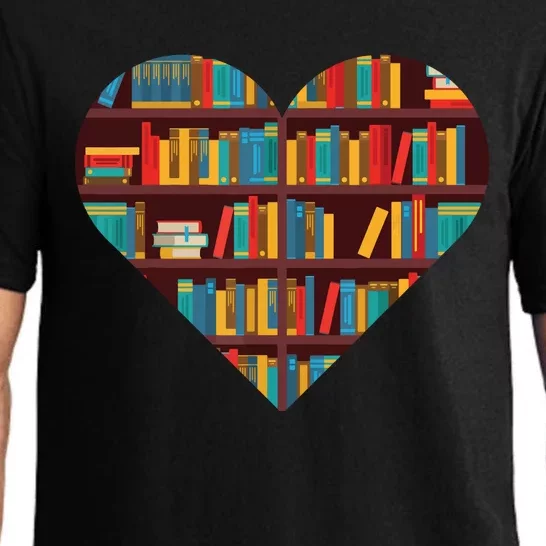 Book Lover Heart Shape Reading Club Librarian Bookworm Pajama Set