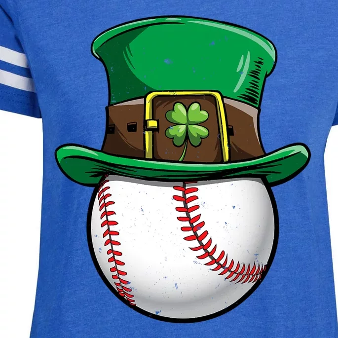 Baseball Leprechaun Hat Shamrock Saint Patrick’s Day Gifts Enza Ladies Jersey Football T-Shirt