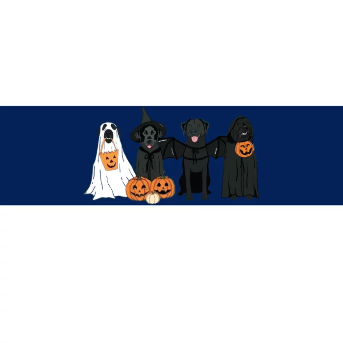 Black Labrador Halloween Halloween Dog Bumper Sticker