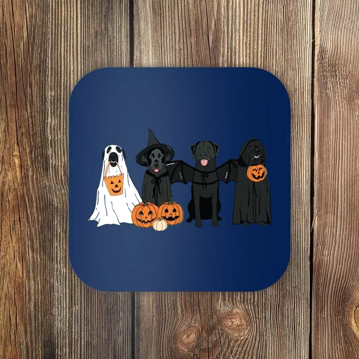 Black Labrador Halloween Halloween Dog Coaster