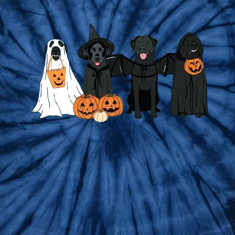 Black Labrador Halloween Halloween Dog Tie-Dye T-Shirt