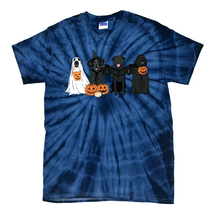 Black Labrador Halloween Halloween Dog Tie-Dye T-Shirt