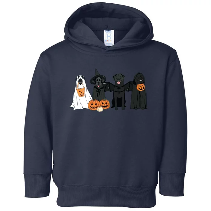 Black Labrador Halloween Halloween Dog Toddler Hoodie