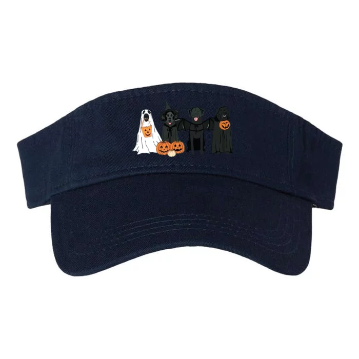 Black Labrador Halloween Halloween Dog Valucap Bio-Washed Visor