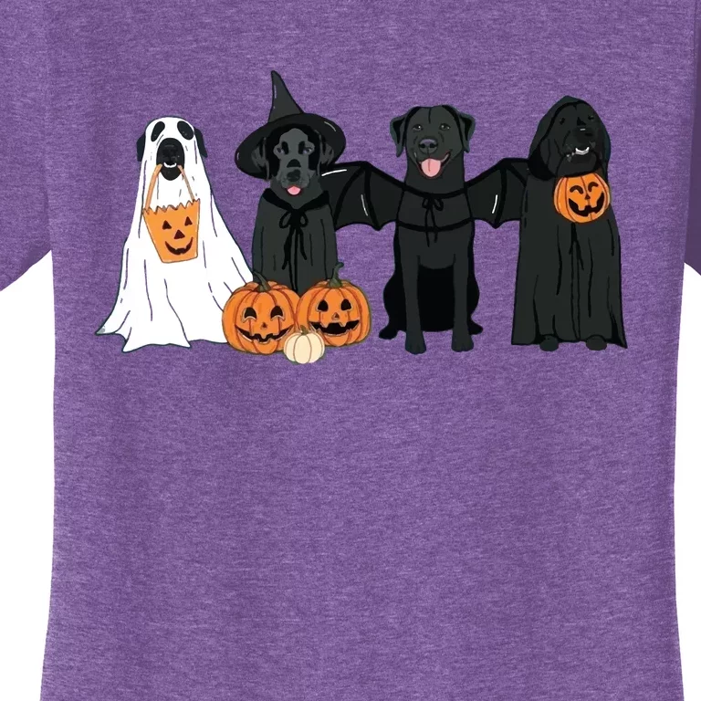 Black Labrador Halloween Halloween Dog Women's T-Shirt