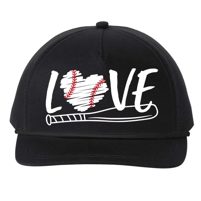 Baseball Love Heart Summer Sport Snapback Five-Panel Rope Hat