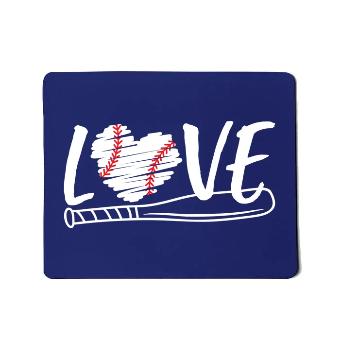 Baseball Love Heart Summer Sport Mousepad