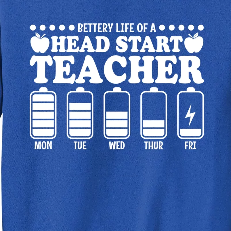 Battery Life Head Start Teachers Funny Head Start Teacher Meaningful Gift Tall Sweatshirt