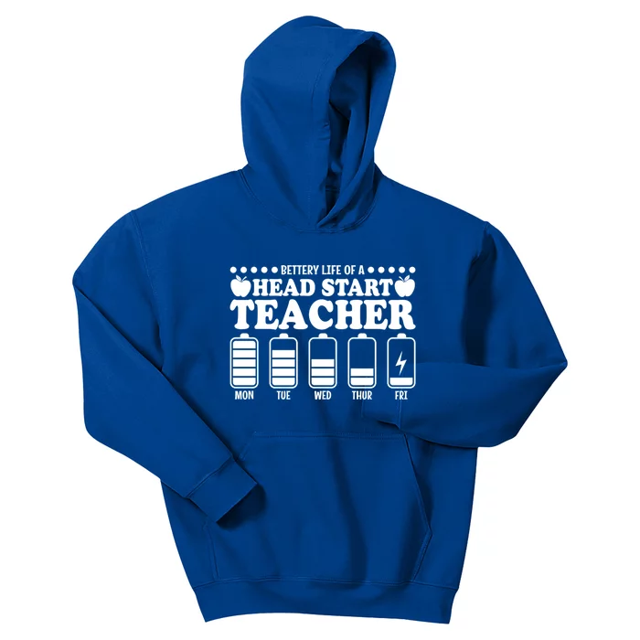 Battery Life Head Start Teachers Funny Head Start Teacher Meaningful Gift Kids Hoodie