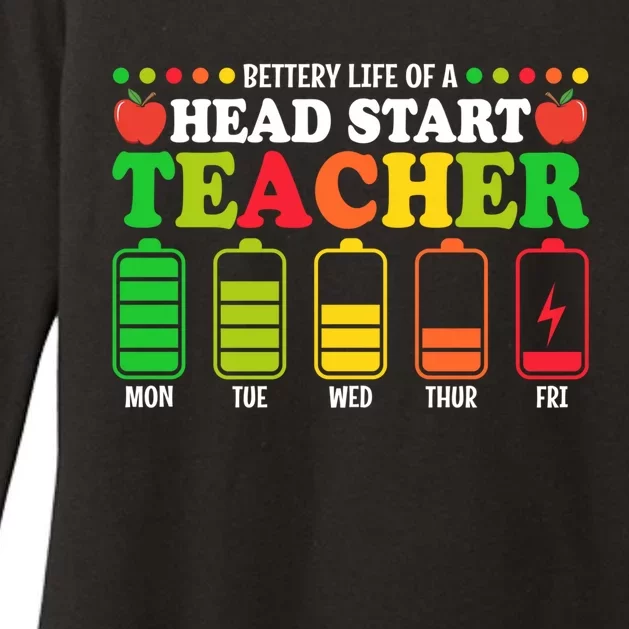 Battery Life Head Start Teachers Funny Head Start Teacher Great Gift Womens CVC Long Sleeve Shirt