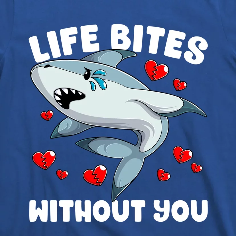 Broken Love Hearts Valentines Day Shark Jawsome Meaningful Gift T-Shirt