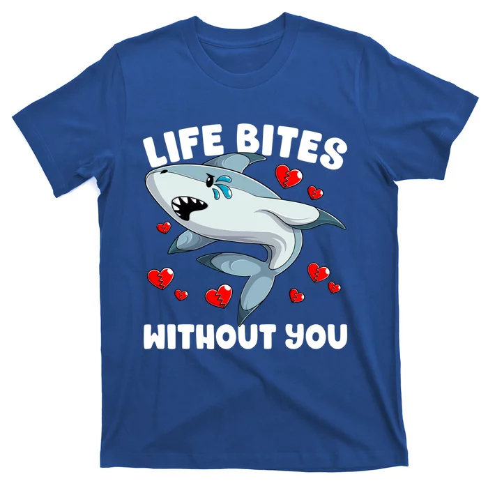 Broken Love Hearts Valentines Day Shark Jawsome Meaningful Gift T-Shirt