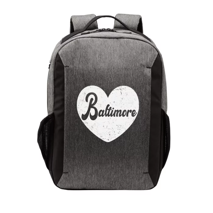 Baltimore Love Heart Support Tribute Vector Backpack