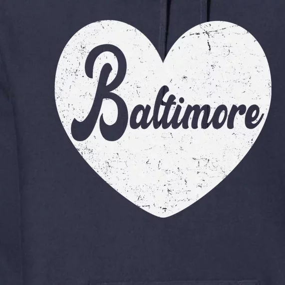 Baltimore Love Heart Support Tribute Premium Hoodie