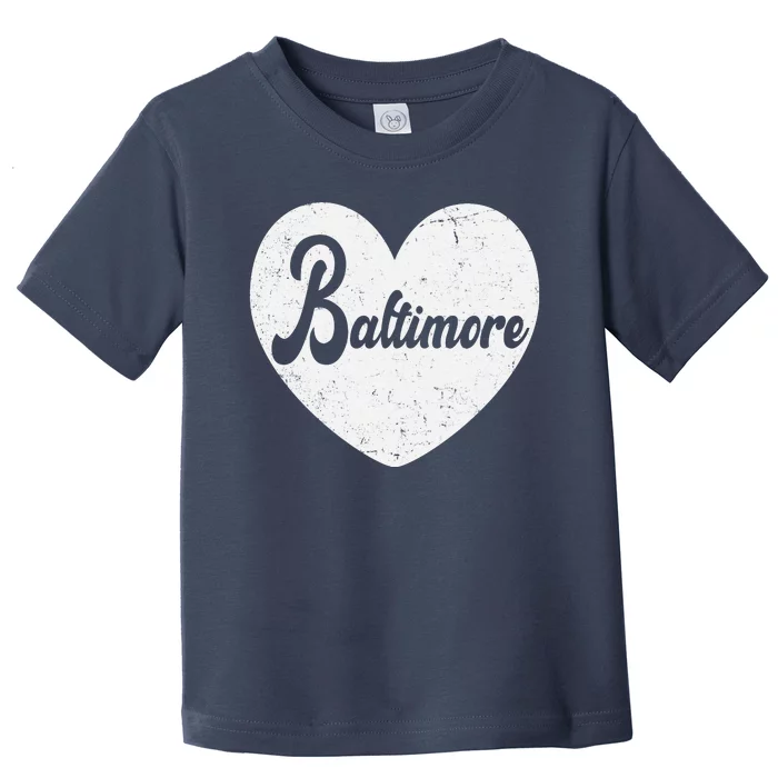 Baltimore Love Heart Support Tribute Toddler T-Shirt