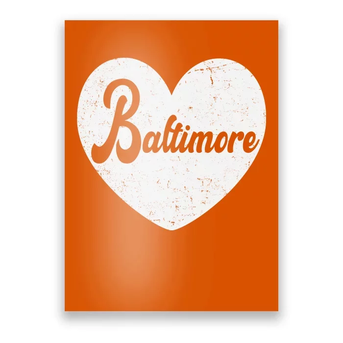 Baltimore Love Heart Support Tribute Poster