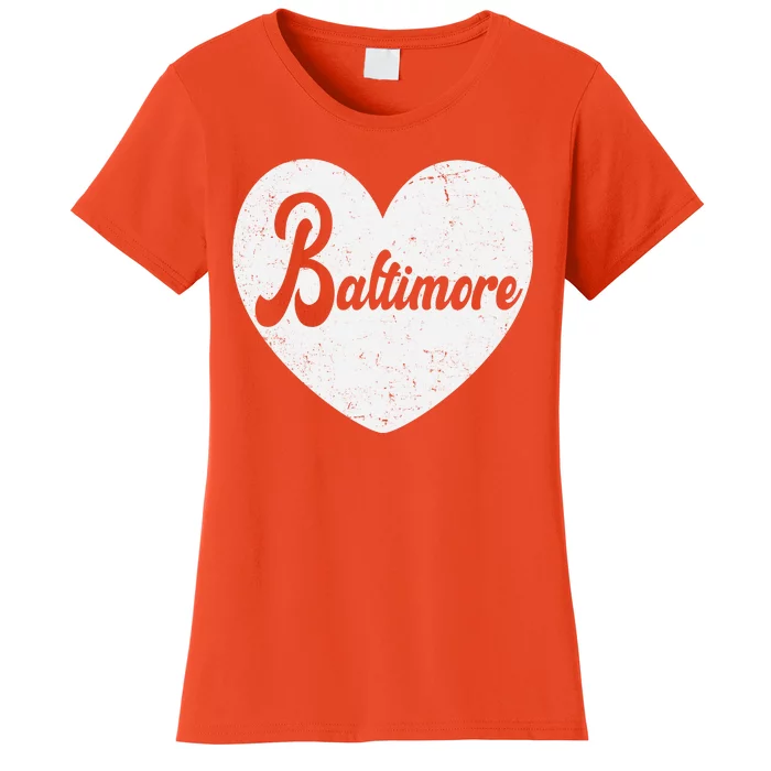 Baltimore Love Heart Support Tribute Women's T-Shirt