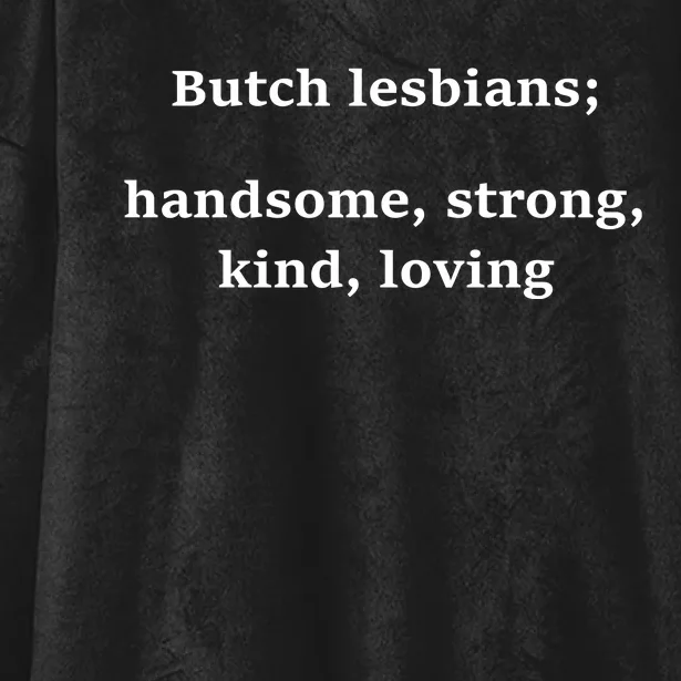 Butch Lesbians Handsome Strong Kind Loving Hooded Wearable Blanket