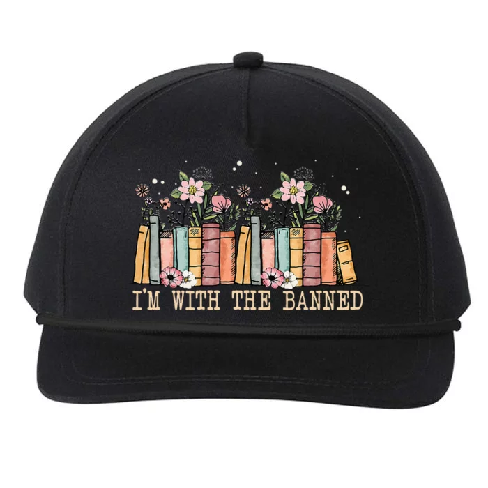 Book Lovers Im With The Banned Books Snapback Five-Panel Rope Hat