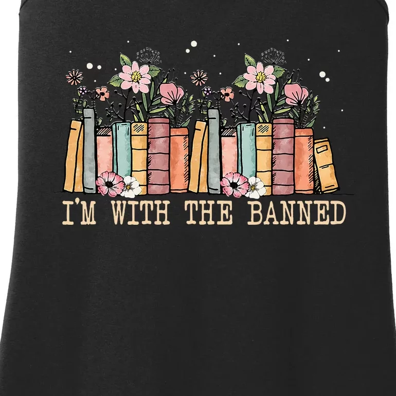 Book Lovers Im With The Banned Books Ladies Essential Tank