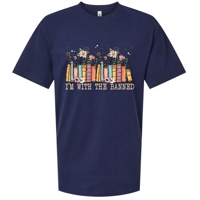 Book Lovers Im With The Banned Books Sueded Cloud Jersey T-Shirt