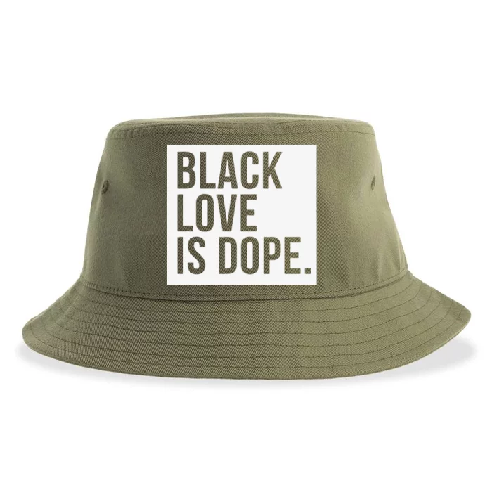 Black Love Is Dope Sustainable Bucket Hat