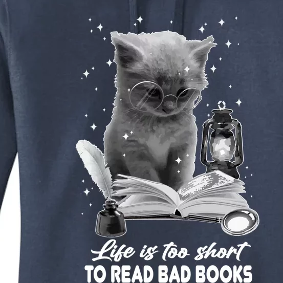 Bookaholic Life Is Too Short To Read Bad Books Bookish Great Gift Women's Pullover Hoodie