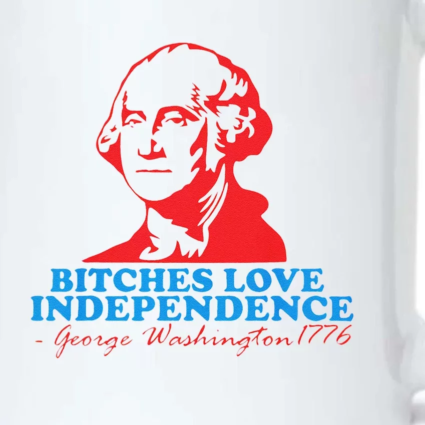 Bitches Love Independence Thomas Jefferson Funny 4th Of July Black Color Changing Mug