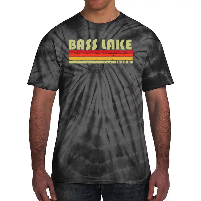 Bass Lake Indiana Funny Fishing Camping Summer Gift Tie-Dye T-Shirt