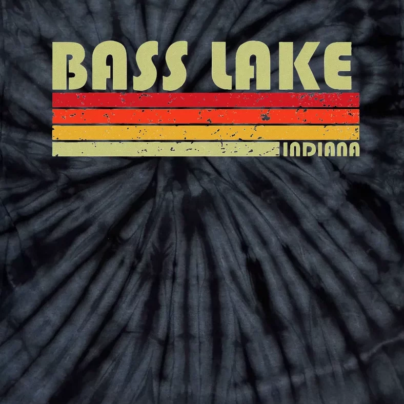 Bass Lake Indiana Funny Fishing Camping Summer Gift Tie-Dye T-Shirt