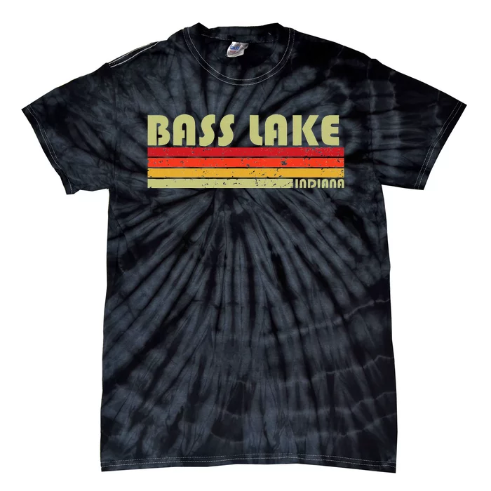 Bass Lake Indiana Funny Fishing Camping Summer Gift Tie-Dye T-Shirt