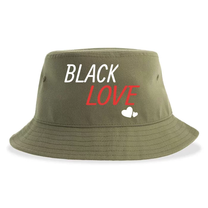 Black Love Is A Beautiful Work Of Art African Couple Gift Sustainable Bucket Hat